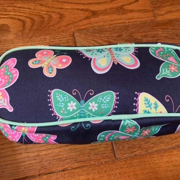 Pottery Barn Kids Butterfly Pencil Case EUC - Picture 3 of 7